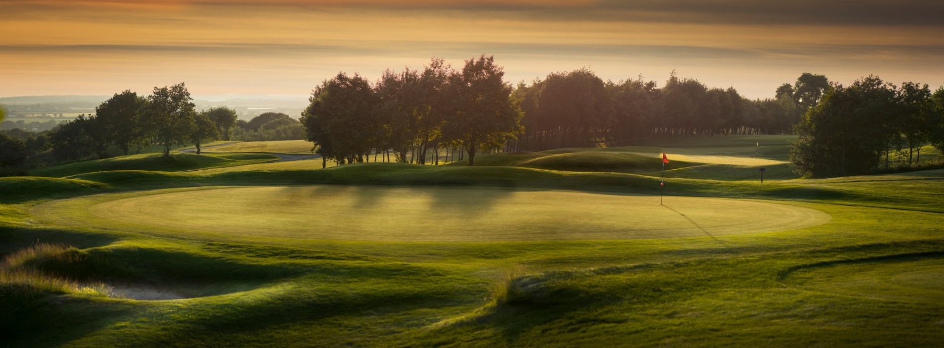 Golf Course At Dusk