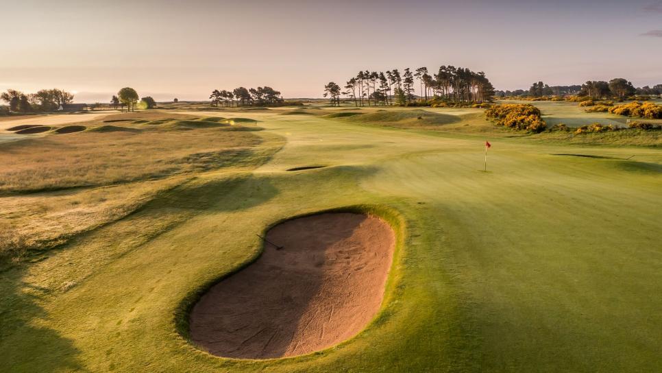 Golf Course At Sunset
