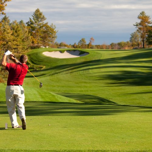 Man Playing Golf