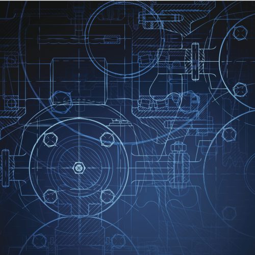 Blueprint Of Reducing Gear