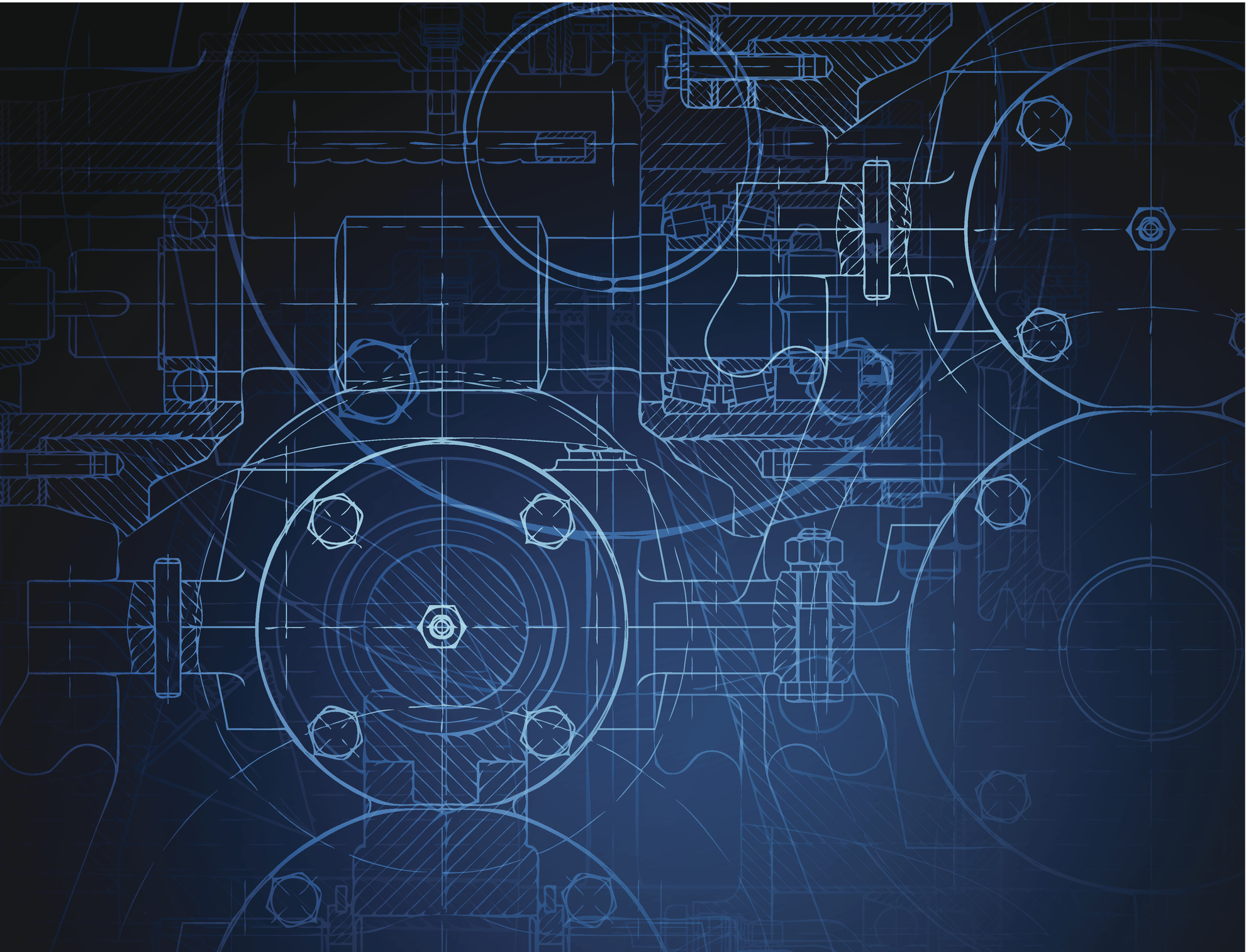 Blueprint Of Reducing Gear